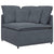Modular Sofa with Cushions Velvet Dark Grey