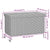 Garden Storage Box with Wheels Black 110x55x73 cm Poly Rattan