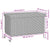 Garden Storage Box with Wheels Grey 110x55x73 cm Poly Rattan