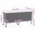 Garden Storage Box with Wheels Black 160x55x75 cm Poly Rattan
