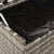 Garden Storage Box with Wheels Grey 160x55x75 cm Poly Rattan