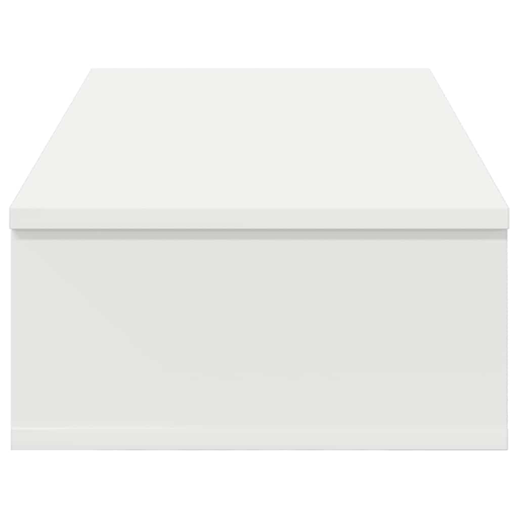 Wall Shelf with Drawers White 80x34x17 cm Engineered Wood