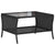 Garden Sofa 2-Seater with Cushions&Table Black Poly Rattan