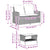 Garden Sofa 2-Seater with Cushions&Table Grey Poly Rattan