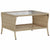 Garden Sofa 2-Seater with Cushions&Table Beige Poly Rattan