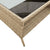 Garden Sofa 2-Seater with Cushions&Table Beige Poly Rattan