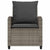 4 Piece Garden Sofa Set with Cushions Grey Poly Rattan