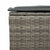 4 Piece Garden Sofa Set with Cushions Grey Poly Rattan