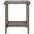 Garden Sofa with Table&Cushions L-shaped Grey Poly Rattan