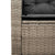 Garden Sofa with Table&Cushions L-shaped Grey Poly Rattan