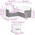 Garden Sofa with Table&Cushions L-shaped Grey Poly Rattan
