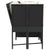 Garden Sofa with Cushions Black Poly Rattan