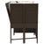 Garden Sofa with Cushions Brown Poly Rattan