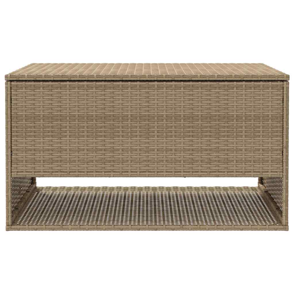 Outdoor Cushion Box Beige 100x55x55.5 cm Poly Rattan