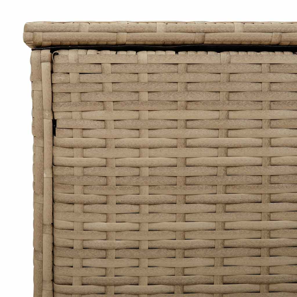 Outdoor Cushion Box Beige 100x55x55.5 cm Poly Rattan