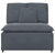 Modular Sofa Centre Module with Cushions Dark Grey 100 cm