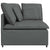 Modular Sofa Corner Module with Cushions Dark Grey 100 cm