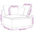 Modular Sofa Corner Module with Cushions Dark Grey 100 cm