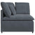 Modular Sofa Corner Module with Cushions Dark Grey 100 cm