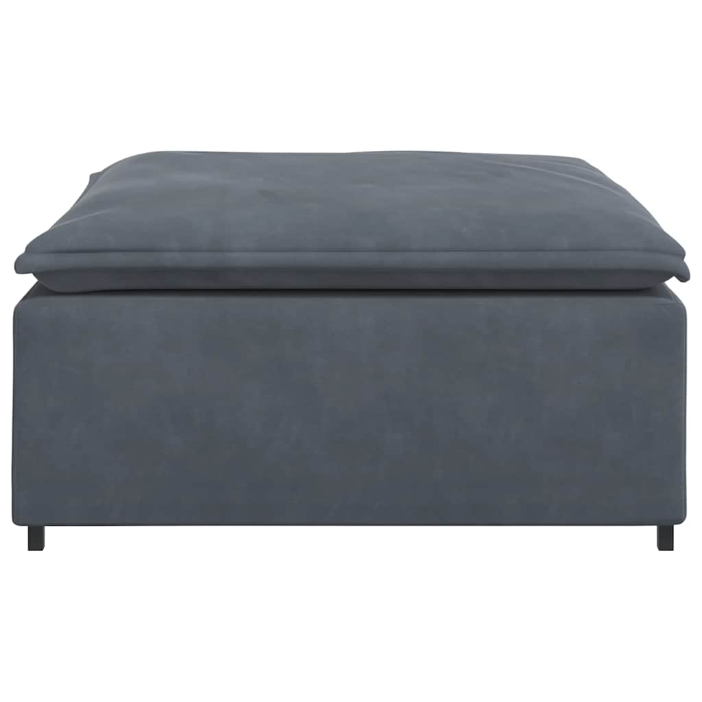 Modular Sofa Footstool Module Dark Grey 100x100x48 cm