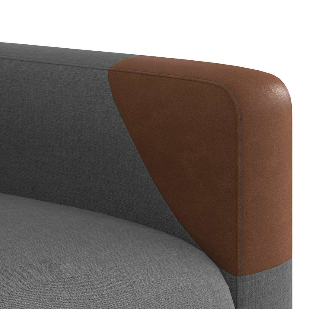 Massage Recliner Chair Dark Grey Fabric