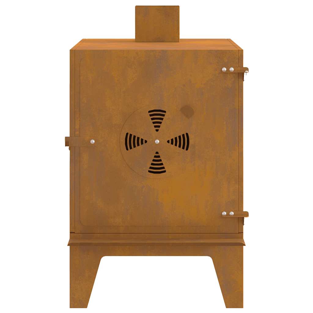 Camping Stove 35x50x60 cm Corten Steel