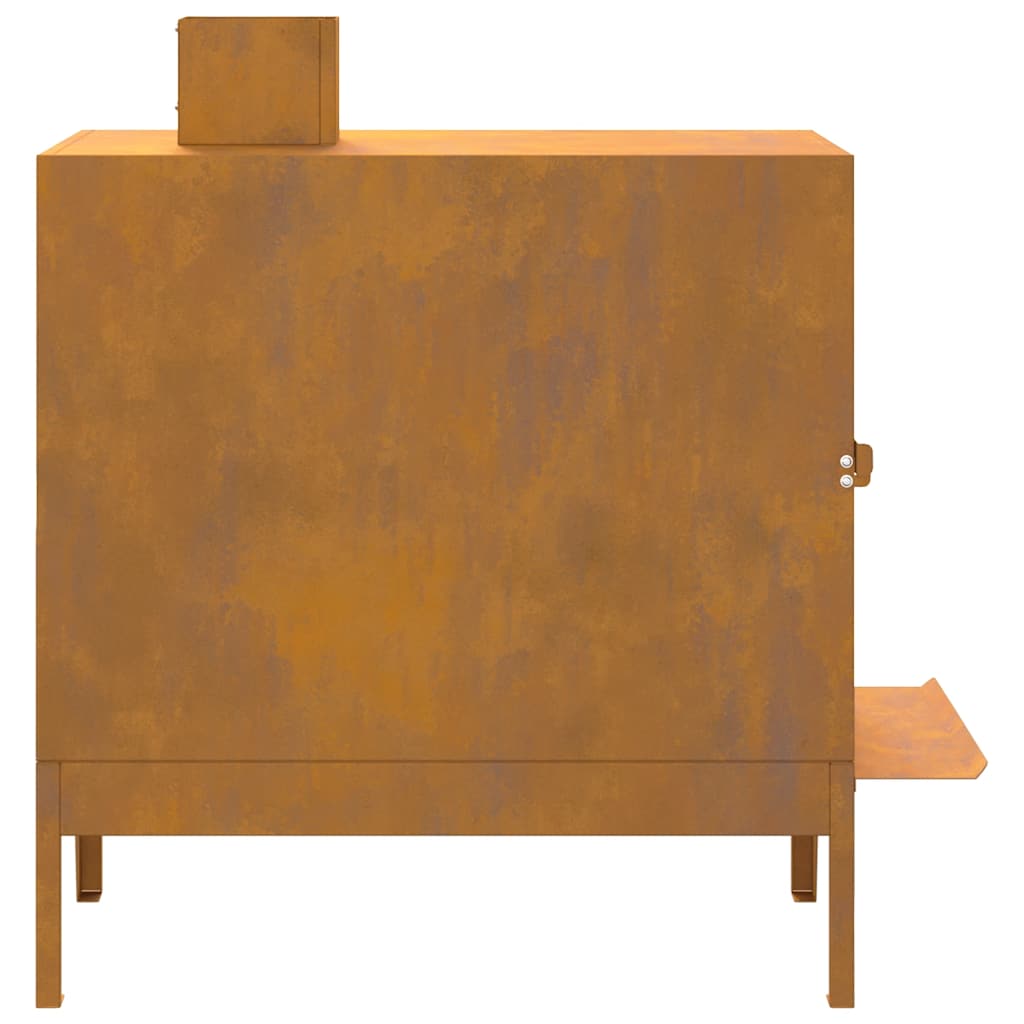 Camping Stove 35x50x60 cm Corten Steel