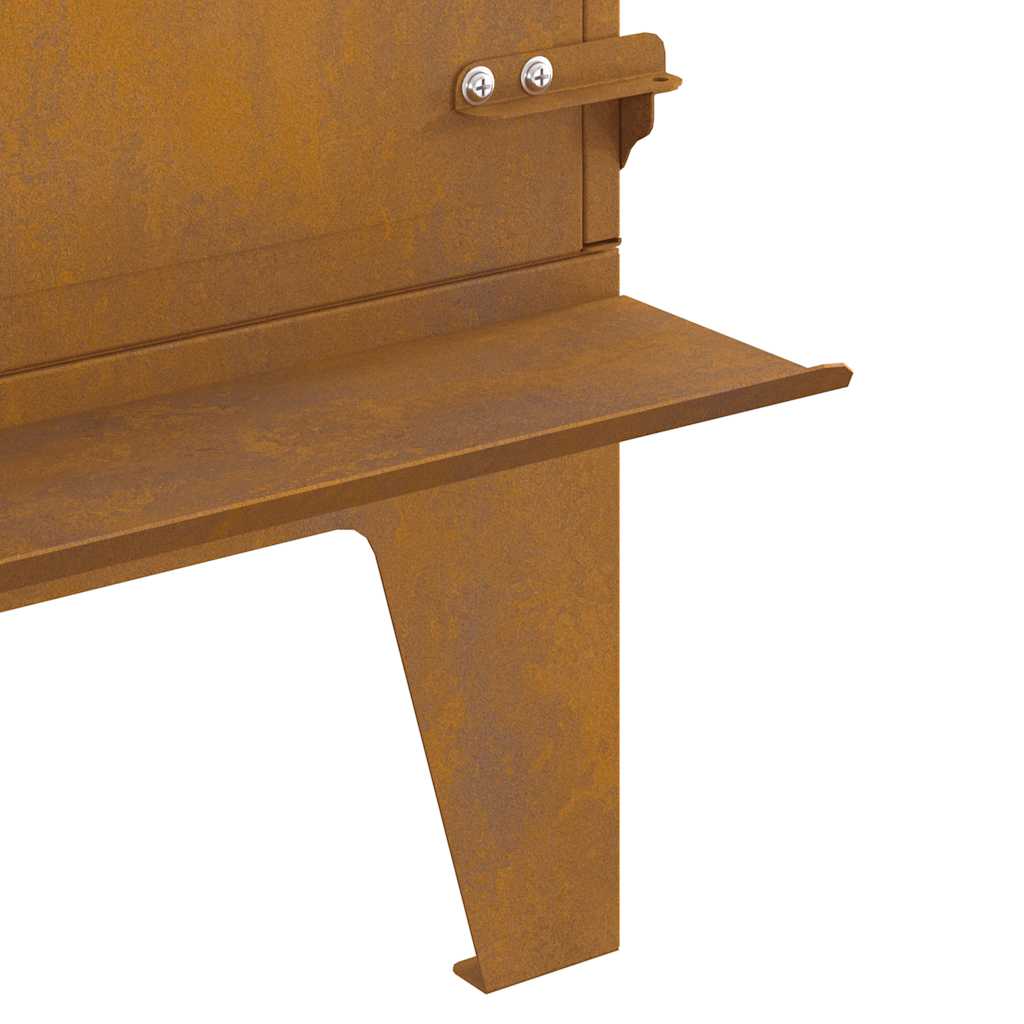 Camping Stove 35x50x60 cm Corten Steel