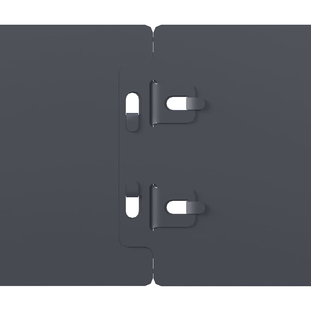 Lawn Edgings 10 pcs Anthracite 10x103 cm Cold-rolled Steel