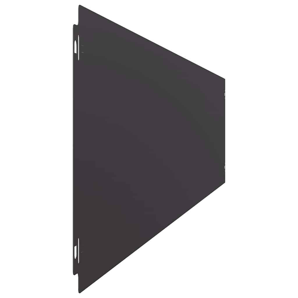 Lawn Edging 10 pcs 20 x 103 cm Cold-rolled steel Black