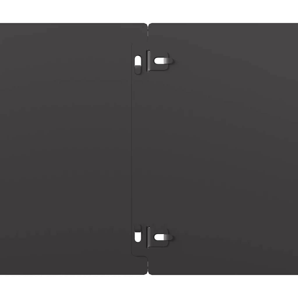 Lawn Edging 10 pcs 20 x 103 cm Cold-rolled steel Black