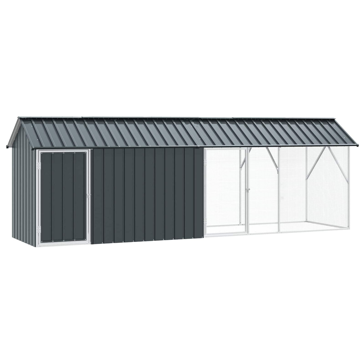 Bird Cage Anthracite 422 x 103 x 142 cm Galvanised Steel