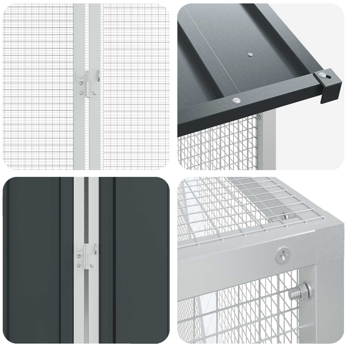 Bird Cage Anthracite 416,5 x 103 x 142 cm Galvanised Steel