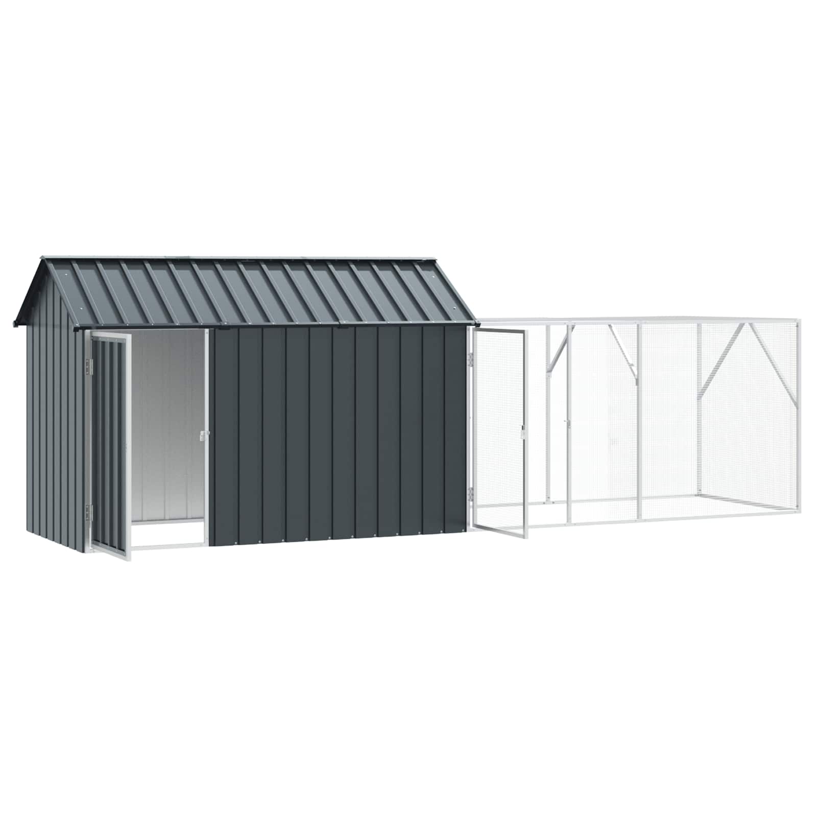 Bird Cage Anthracite 416,5 x 103 x 142 cm Galvanised Steel