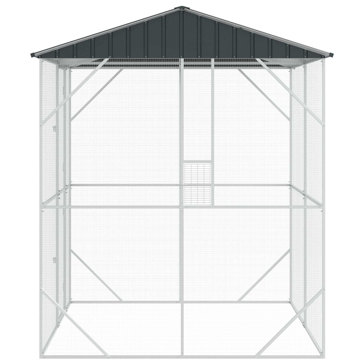 Bird Cage Anthracite 215 x 208 x 247 cm Galvanised Steel