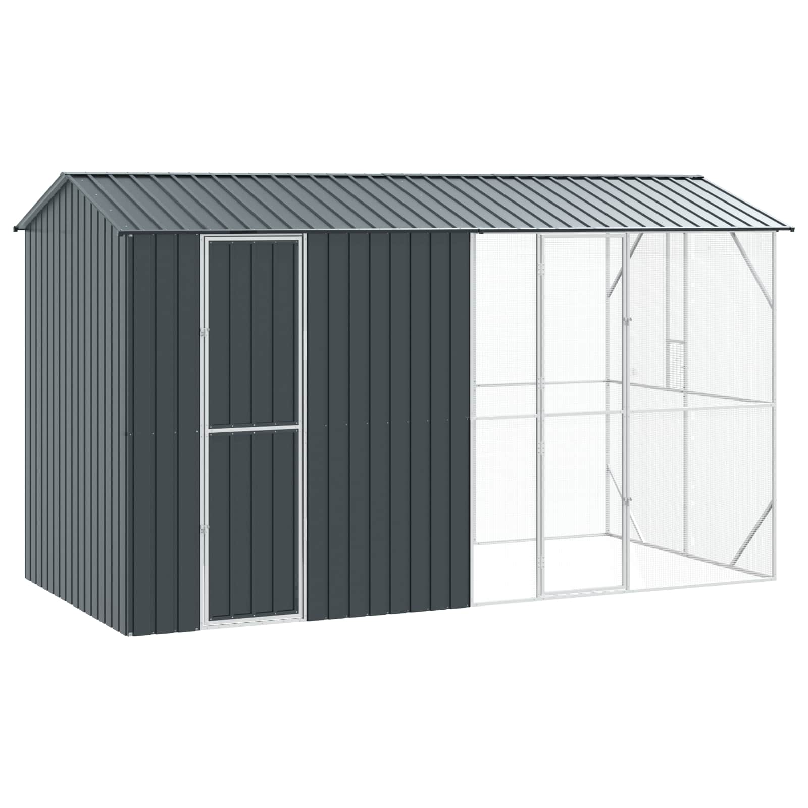 Bird Cage Anthracite 430 x 208 x 247 cm Galvanised Steel