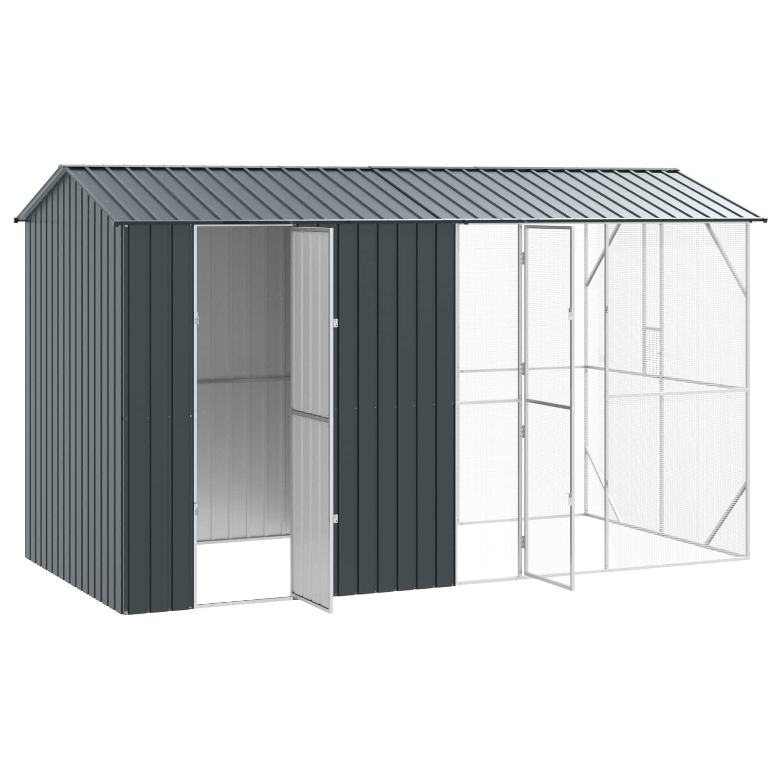 Bird Cage Anthracite 430 x 208 x 247 cm Galvanised Steel