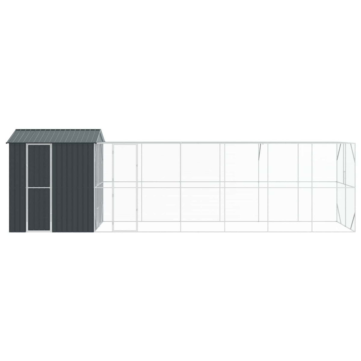 Bird Cage Anthracite 824 x 208 x 247 cm Galvanised Steel