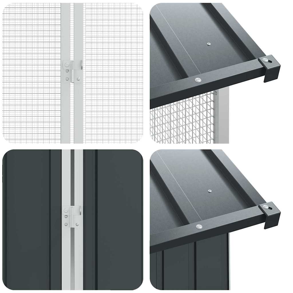 Bird Cage Anthracite 845 x 304 x 247 cm Galvanised Steel