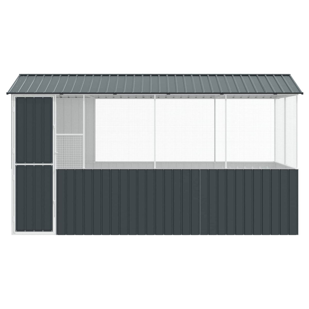 Bird Cage Anthracite 410 x 210 x 230 cm Galvanised Steel