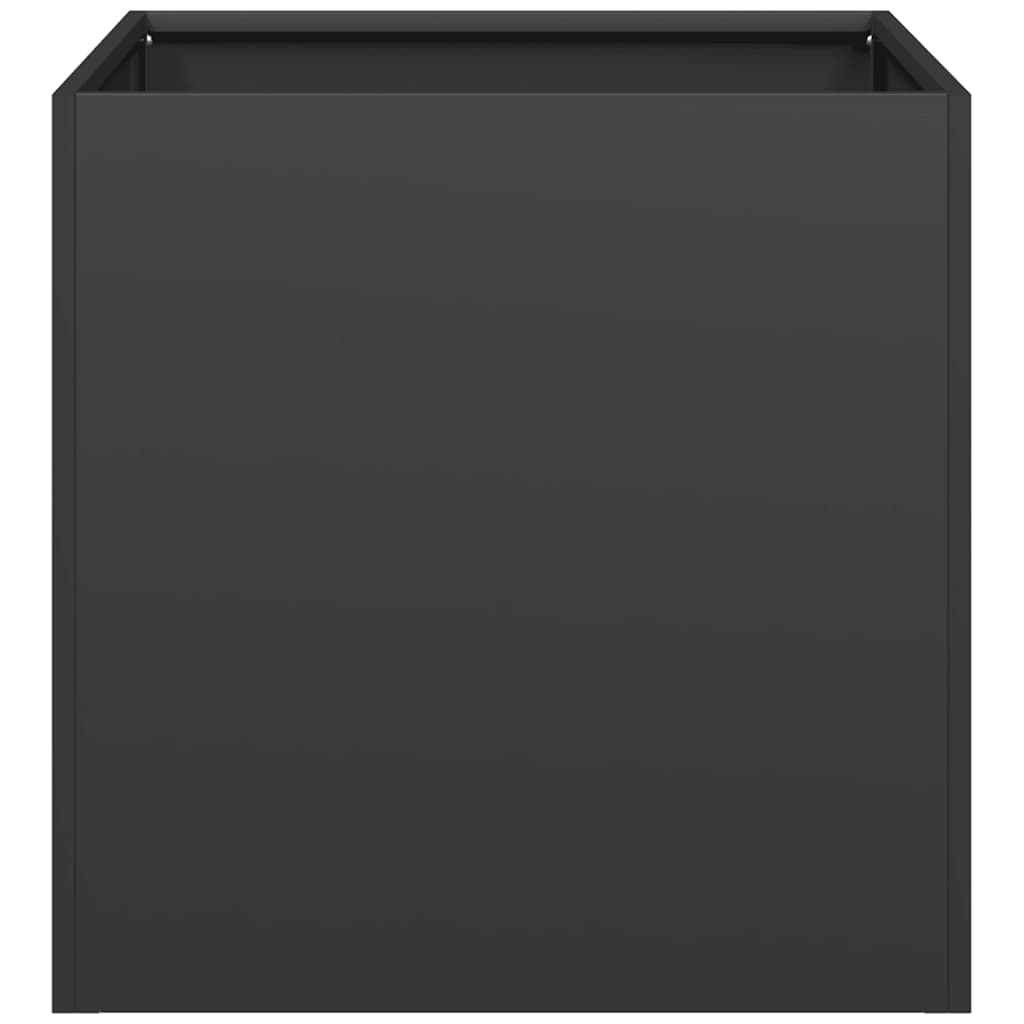 Planter Black 40x40x40 cm Cold-rolled Steel