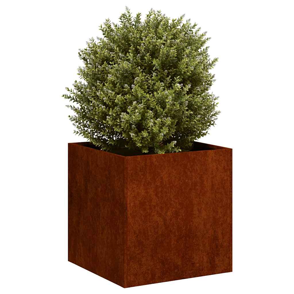 Planter Rusty 40x40x40 cm Weathering Steel