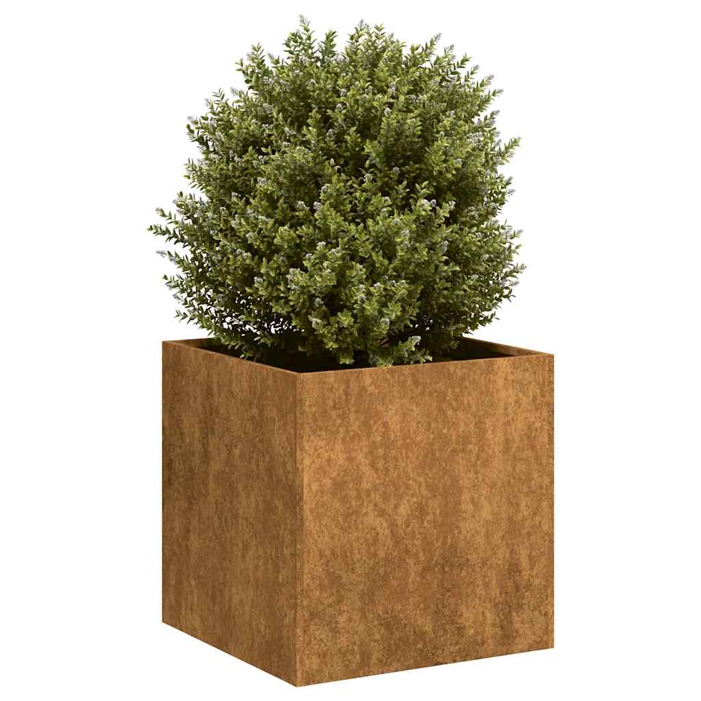 Planter Rusty 40x40x40 cm Weathering Steel