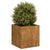 Planter Rusty 40x40x40 cm Weathering Steel