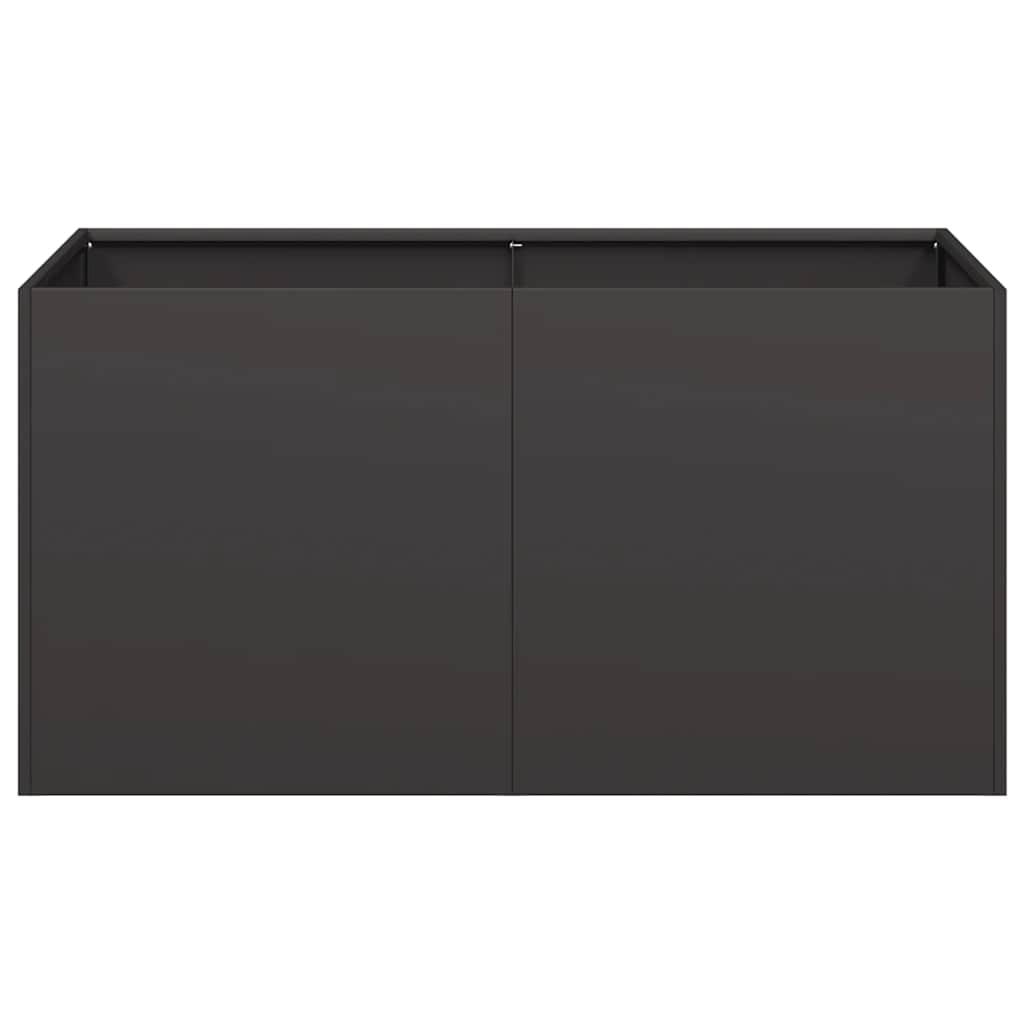Planter Black 80x40x40 cm Cold-rolled Steel