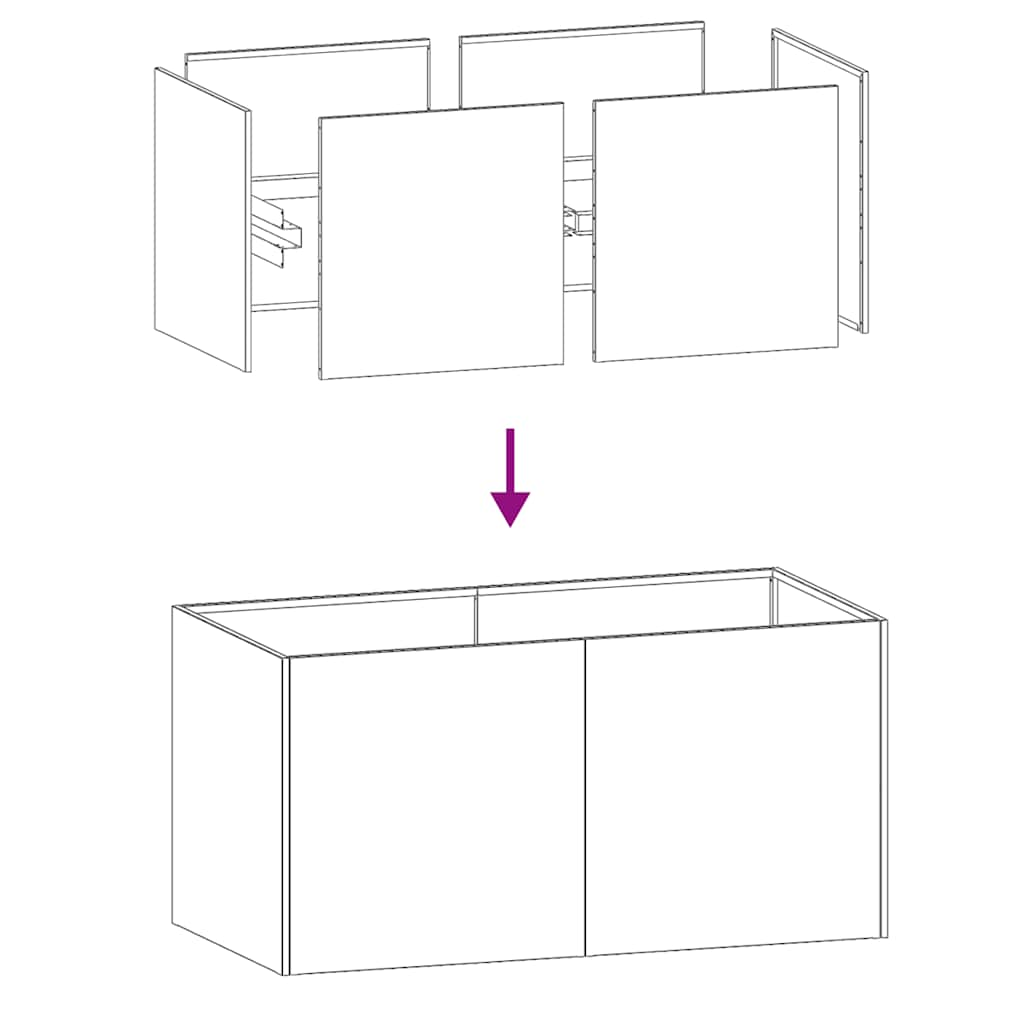 Planter 80x40x40 cm Galvanised Steel