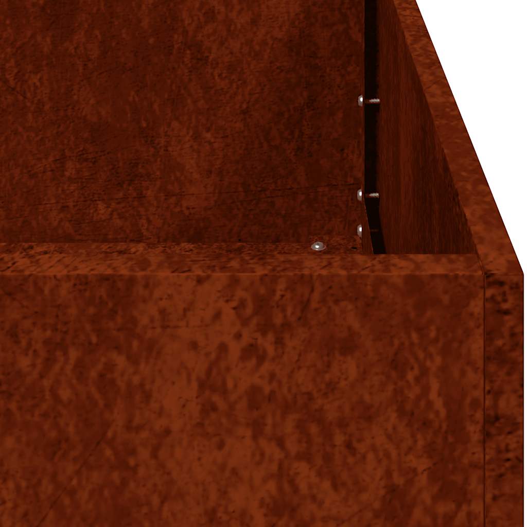 Planter Rusty 80x40x40 cm Weathering Steel