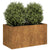 Planter Rusty 80x40x40 cm Weathering Steel