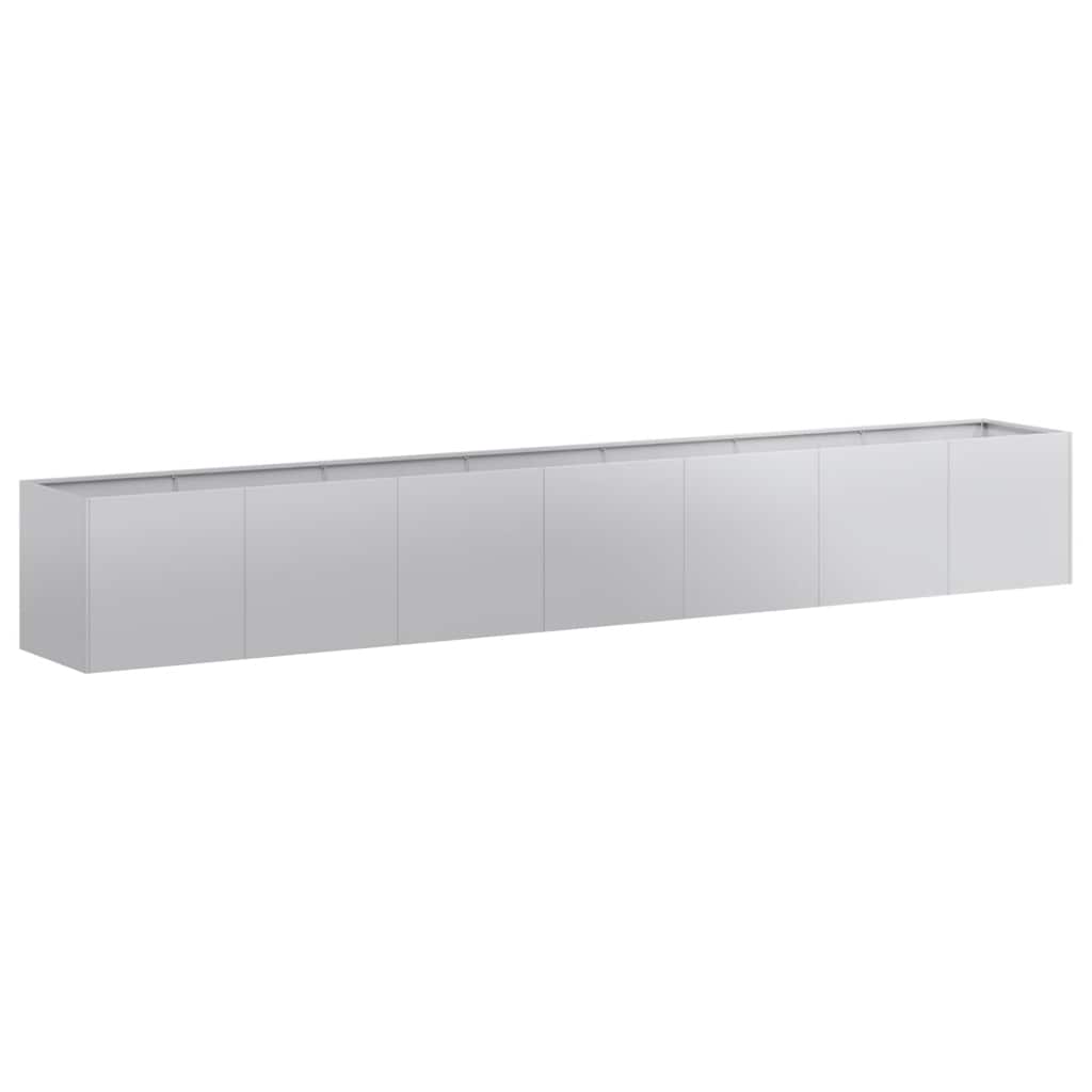 Planter 280x40x40 cm Galvanised Steel
