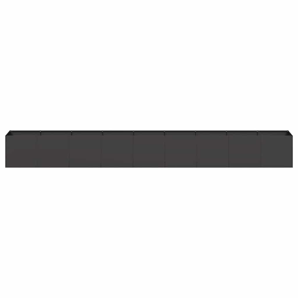 Planter Black 360x40x40 cm Cold-rolled Steel